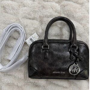 Michael Kors Shiny Black Satchel